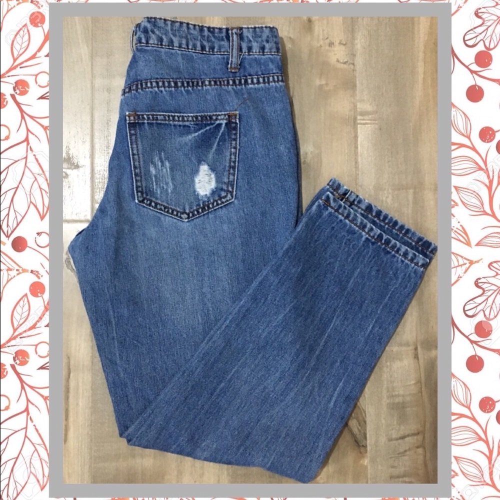 Blue Asphalt Boyfriend Jeans